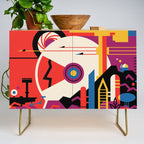 NASA Retro Space Travel Poster #9 Mars Credenza Gallery Image 1