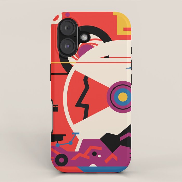 NASA Retro Space Travel Poster #9 Mars iPhone Case Gallery Image 1