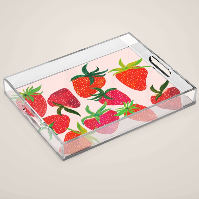 Strawberry Harvest Acrylic Tray Gallery Image 1
