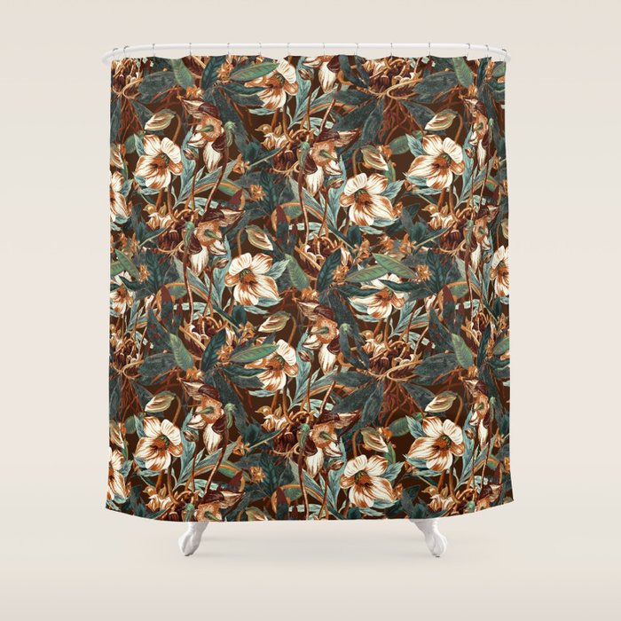 Vintage Night Garden Shower Curtain Gallery Image 1