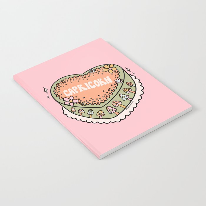 Capricorn Heart Cake Notebook Gallery Image 2