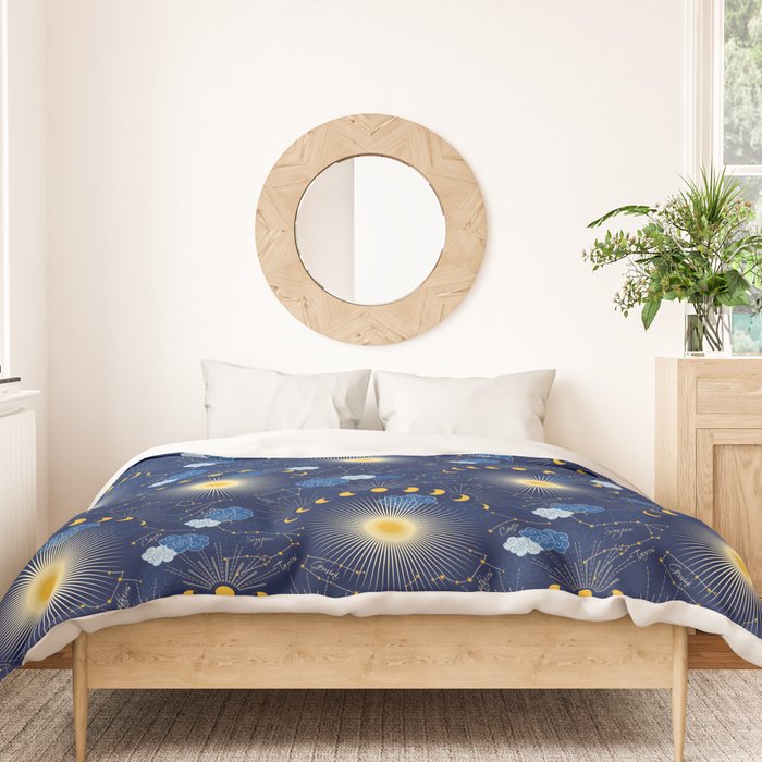 Feel the Cosmic night Sky Duvet Cover Gallery Image 3
