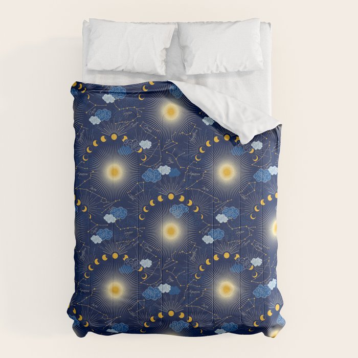 Feel the Cosmic night Sky Comforter Gallery Image 1