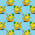 Funny retro lemon cartoon character pattern Coffee Mug Gallery Image 2