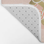 Zero F*cks Given - Blush & Gold Palette Bath Mat Gallery Image 2