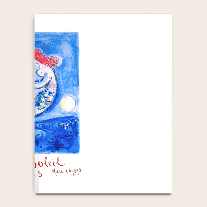 1962 FRANCE Marc Chagall Nice Soleil Fleurs Travel Poster Notebook Gallery Image 4