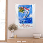 1962 FRANCE Marc Chagall Nice Soleil Fleurs Travel Poster Wall Tapestry Gallery Image 2