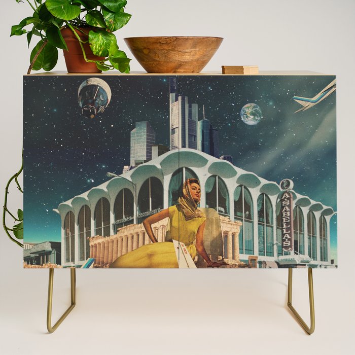 a Postcard from year 2345 Credenza Gallery Image 1