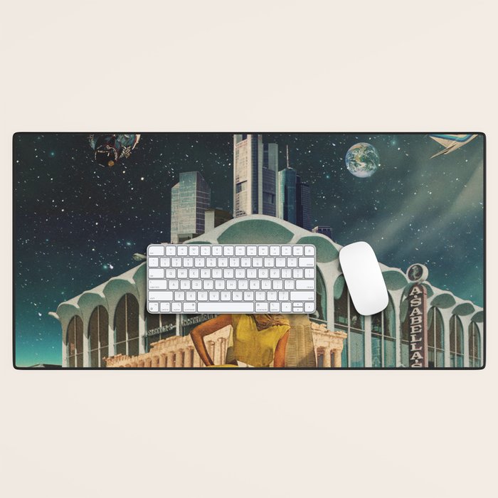 a Postcard from year 2345 Desk Mat Gallery Image 1
