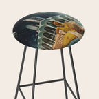 a Postcard from year 2345 Stool Gallery Image 2