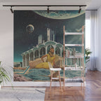 a Postcard from year 2345 Wall Mural Gallery Image 1