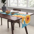 Sunflower Study in Sunny Yellow and Burnt Orange Table Runner Gallery Image 2