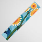 Sunflower Study in Sunny Yellow and Burnt Orange Table Runner Gallery Image 3