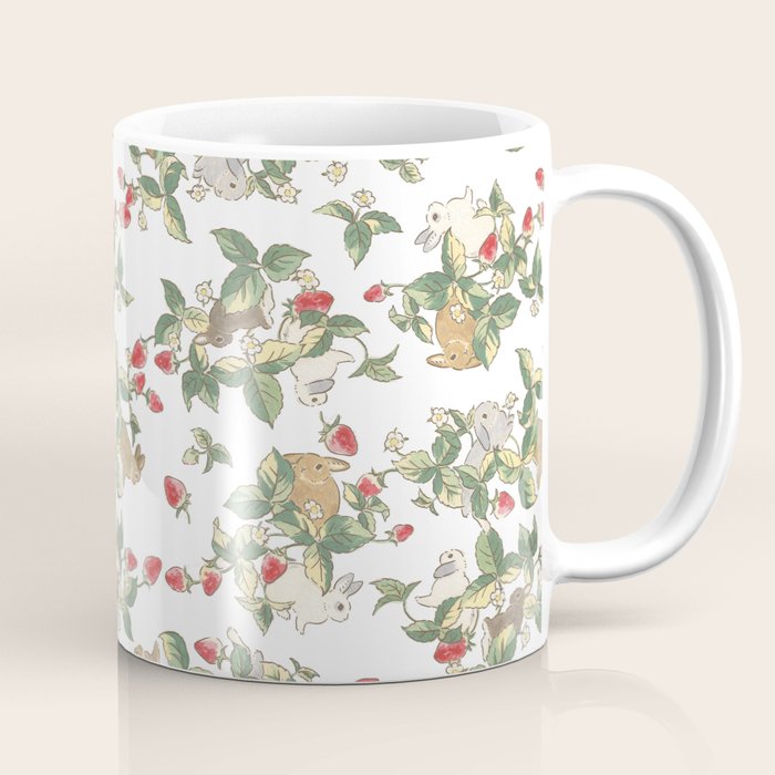 Strawberry fields bunnies Coffee Mug Gallery Image 1