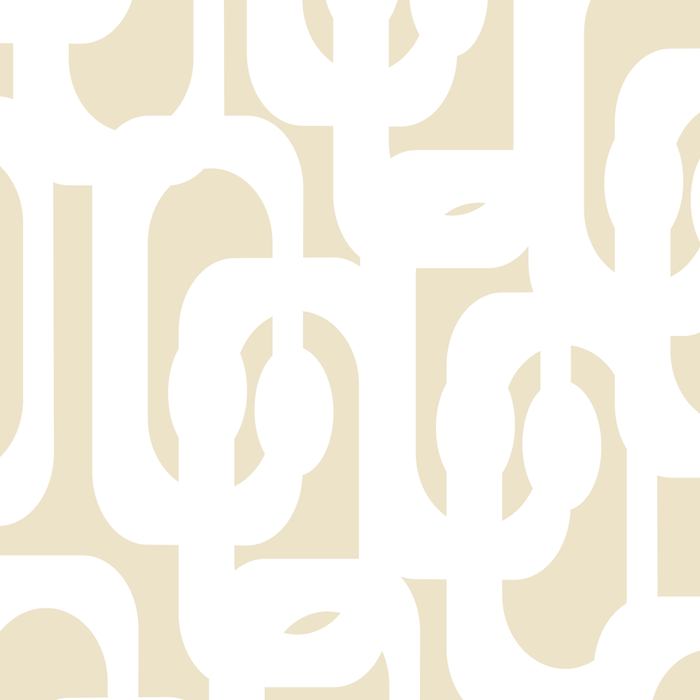 Mid Century Modern Loop Pattern in Neutral Beige and White Coffee Mug Gallery Image 2
