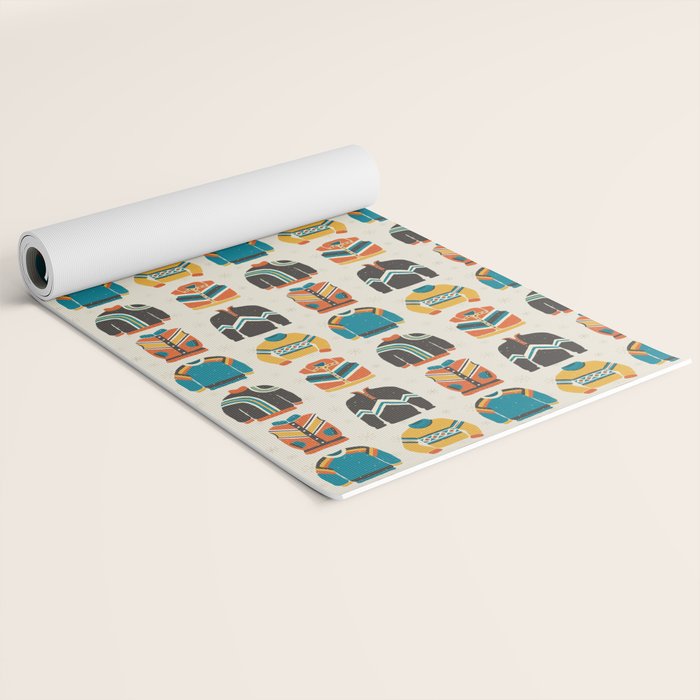 Vintage Skiwear Yoga Mat Gallery Image 2