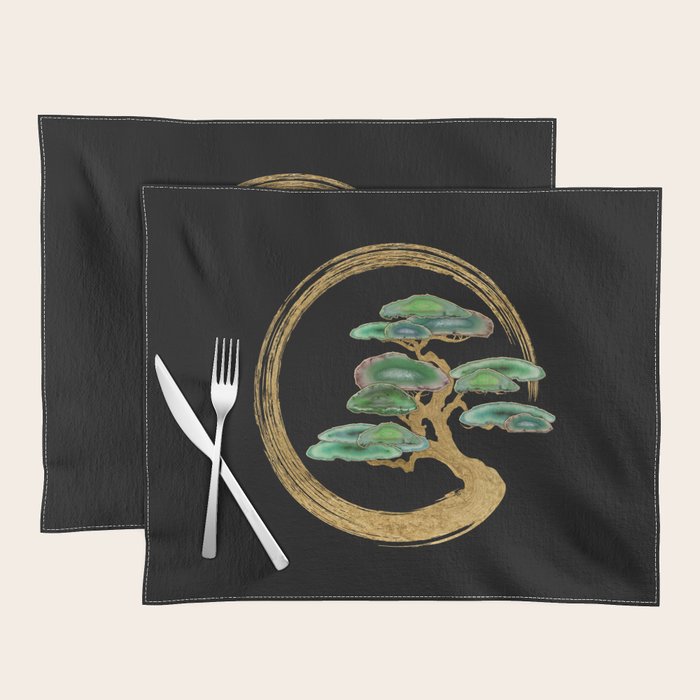 Zen Enzo Geode Bonsai Tree Placemat Gallery Image 1