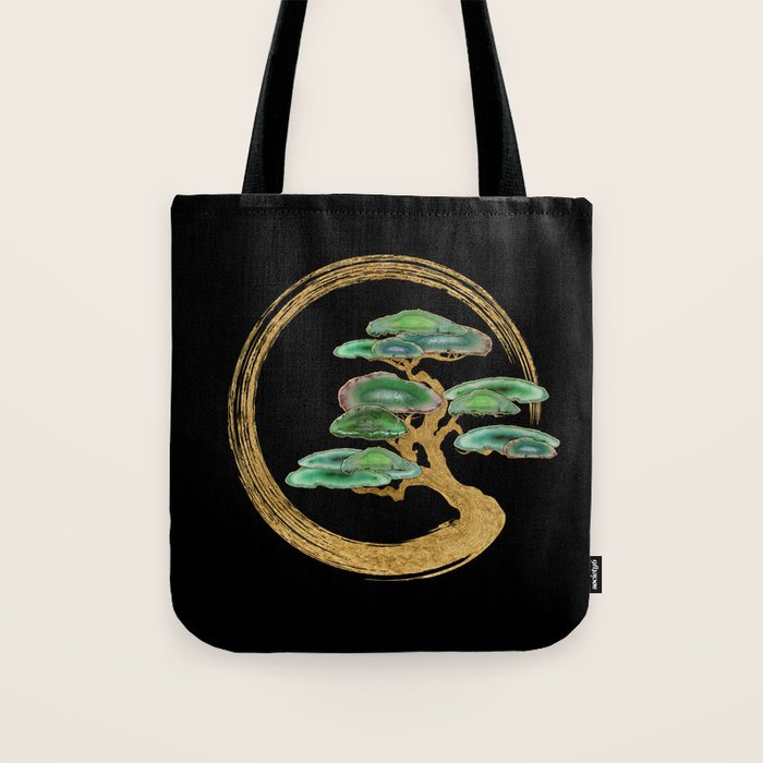 Zen Enzo Geode Bonsai Tree Tote Bag Gallery Image 1
