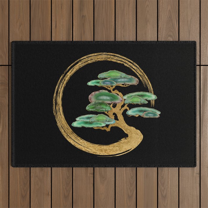 Zen Enzo Geode Bonsai Tree Outdoor Rug Gallery Image 1