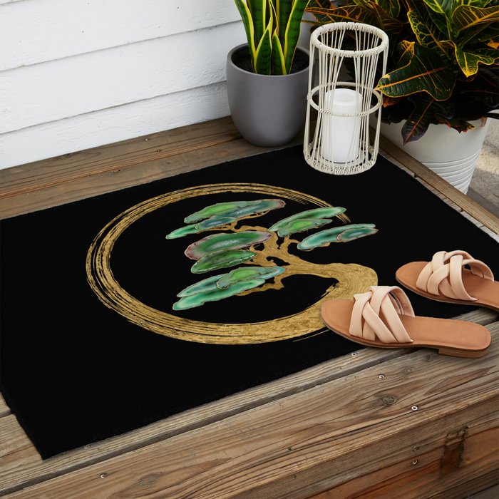 Zen Enzo Geode Bonsai Tree Outdoor Rug Gallery Image 2
