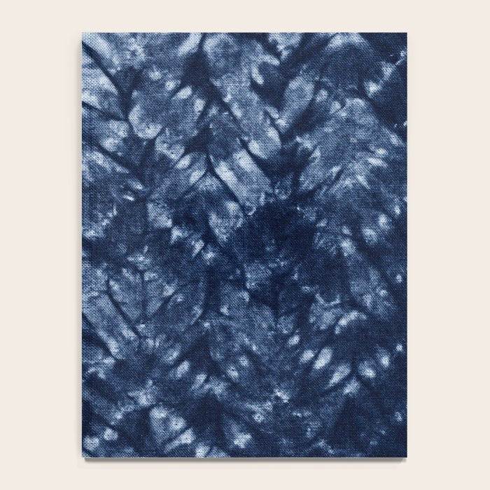Indigo Blue Shibori Tie Dye, Boho Art Notebook Gallery Image 4