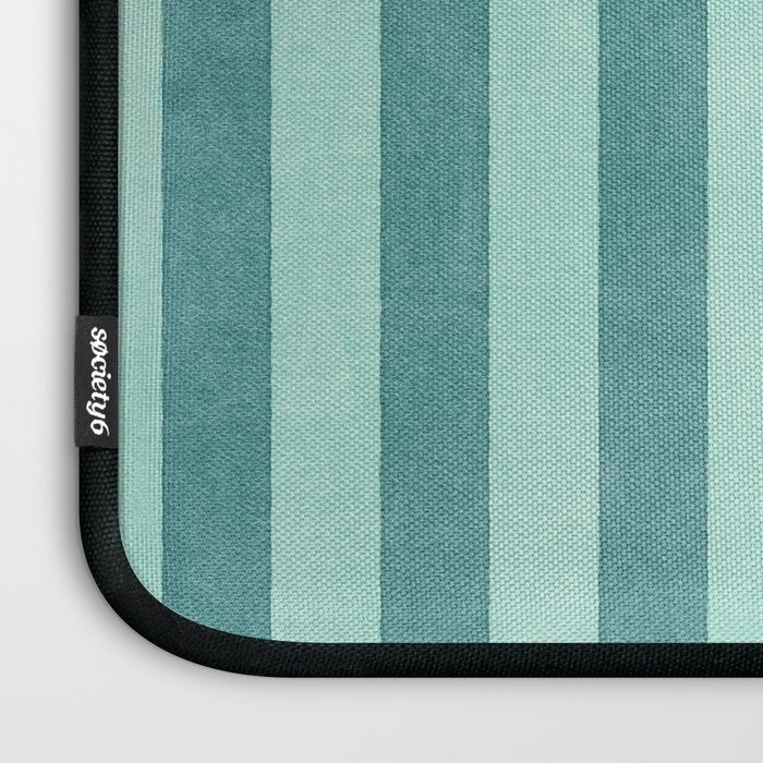 STRIPES - 004 - teal Laptop Sleeve Gallery Image 3