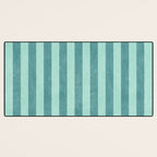 STRIPES - 004 - teal Desk Mat Gallery Image 3
