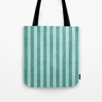 STRIPES - 004 - teal Tote Bag Gallery Image 1