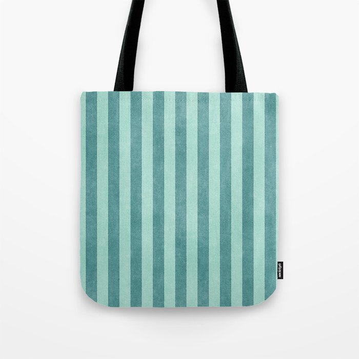 STRIPES - 004 - teal Tote Bag Gallery Image 1