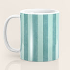 STRIPES - 004 - teal Coffee Mug Gallery Image 3