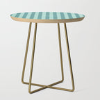 STRIPES - 004 - teal Side Table Gallery Image 1