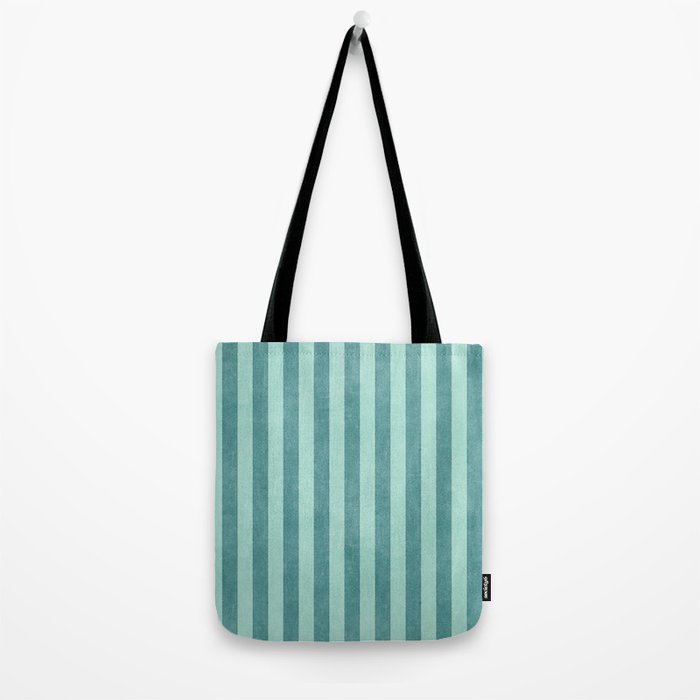 STRIPES - 004 - teal Tote Bag Gallery Image 2