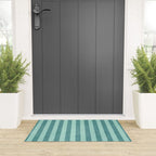 STRIPES - 004 - teal Welcome Mat Gallery Image 3
