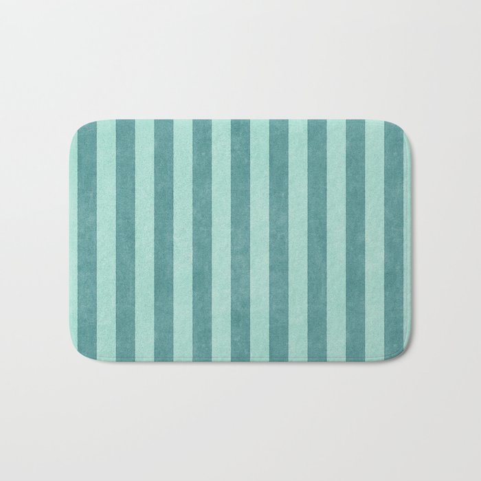 STRIPES - 004 - teal Bath Mat Gallery Image 1