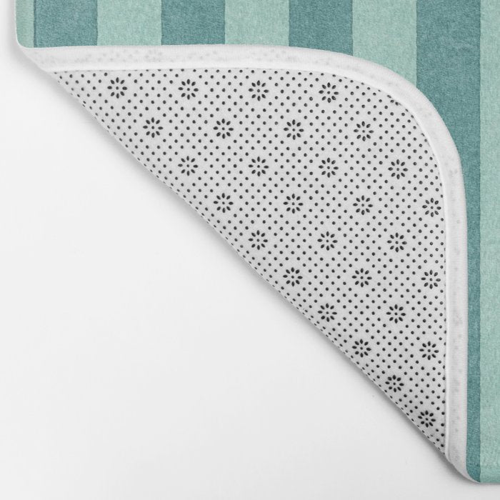 STRIPES - 004 - teal Bath Mat Gallery Image 2