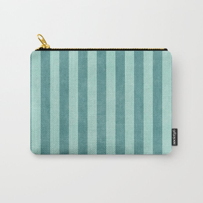 STRIPES - 004 - teal Carry All Pouch Gallery Image 1