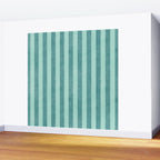 STRIPES - 004 - teal Wall Mural Gallery Image 2