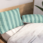 STRIPES - 004 - teal Pillow Sham Gallery Image 2