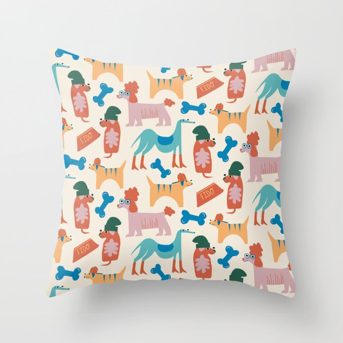 Dog Days of Summer Throw Pillow Gallery Image 6