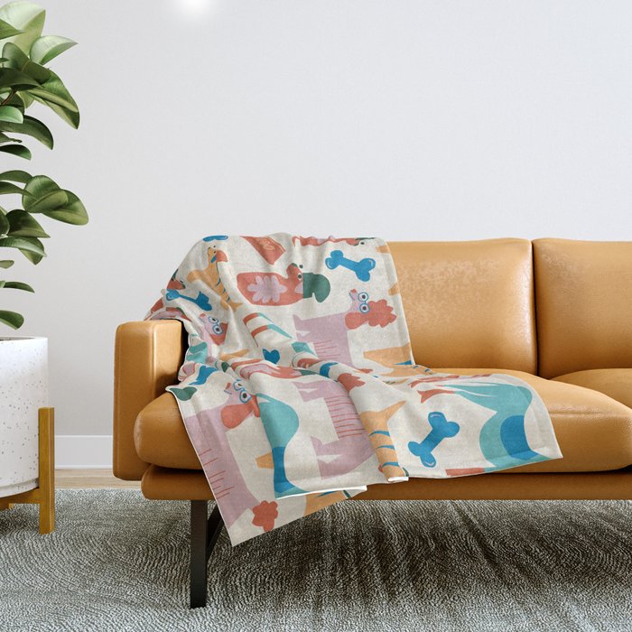 Dog Days of Summer Throw Blanket Gallery Image 1