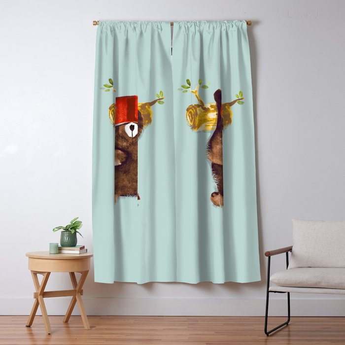 No Care Bear - My Sleepy Pet Window Curtain Gallery Image 5