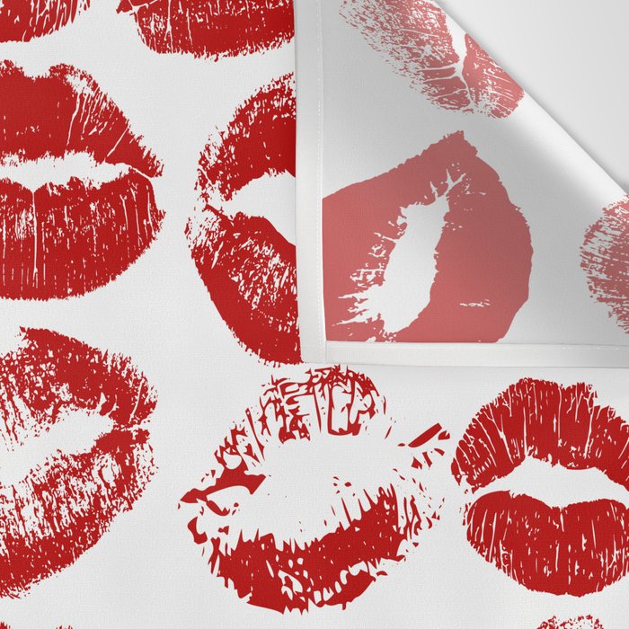 red lipstick kisses Wall Tapestry Gallery Image 3