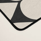 Mod Scales Pattern in Almond Cream and Black Desk Mat Gallery Image 4
