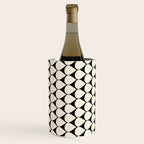 Mod Scales Pattern in Almond Cream and Black Wine Chiller Gallery Image 3