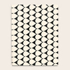 Mod Scales Pattern in Almond Cream and Black Notebook Gallery Image 4