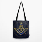 Freemasonry symbol Square and Compasses Tote Bag Gallery Image 2