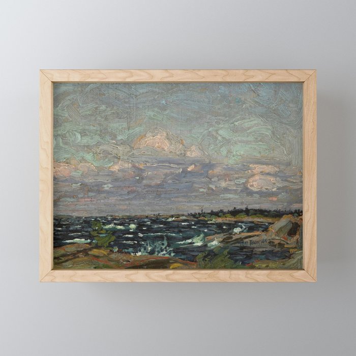 Tom Thomson Windy Day- Rough Weather in the Islands 1914. Canadian Landscape Artist Mini Art Print Gallery Image 1