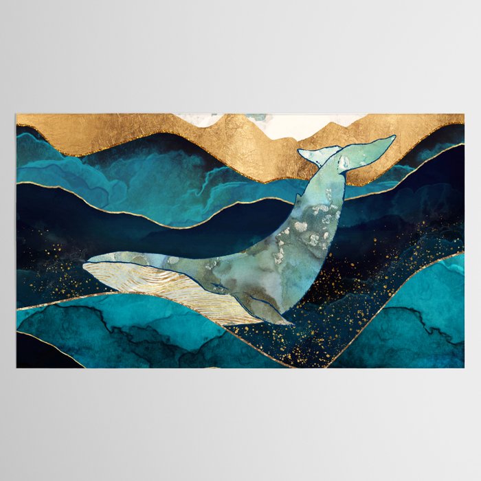 Blue Whale Tablecloth Gallery Image 2