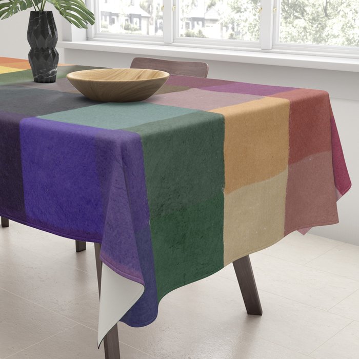Rainbow mosaic Tablecloth Gallery Image 3