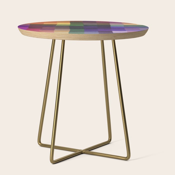 Rainbow mosaic Side Table Gallery Image 1
